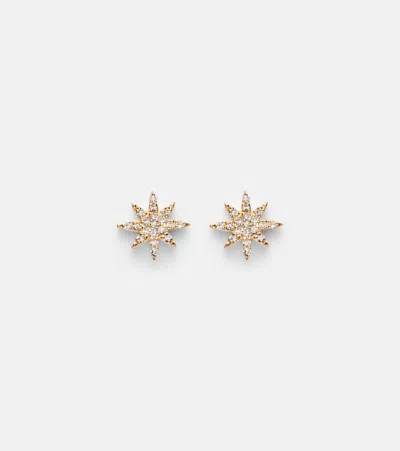 Stone And Strand Northern Star 10kt Gold Earrings With Diamonds