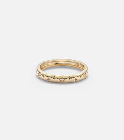 Stone And Strand Northern Star 14kt Gold Ring With Diamonds