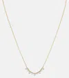 Stone And Strand Perfect Pear 10kt Gold Necklace With Diamonds In Gold