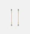 Stone And Strand Perfect Pear 14kt Gold Drop Earrings With Diamonds In Gold