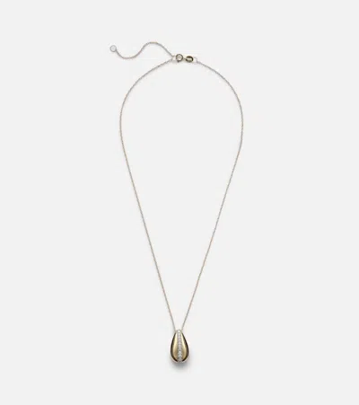Stone And Strand Pistachio 14kt Gold Necklace With Diamonds