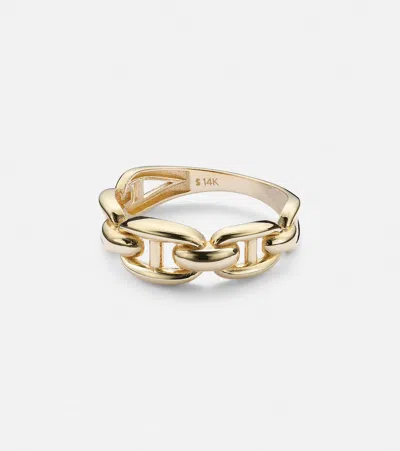 Stone And Strand Puffed Maritime 14kt Gold Ring