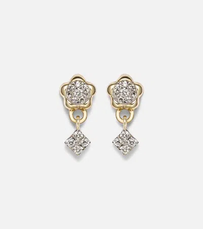 Stone And Strand Richie 10kt Gold Drop Earrings With Diamonds