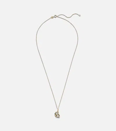 Stone And Strand Salt To My Pretzel 10kt Gold Necklace With Diamonds