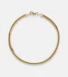 Stone And Strand Serpentine 14kt Gold Chain Bracelet In Gold