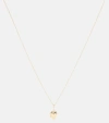 STONE AND STRAND SWEETHEART 14KT GOLD LOCKET NECKLACE WITH DIAMONDS