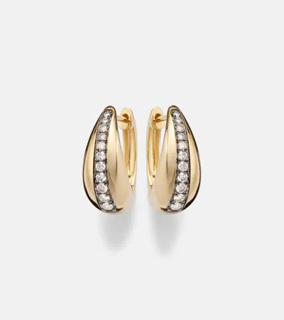 Stone And Strand The Night Call 10kt Gold Earrings With Diamonds