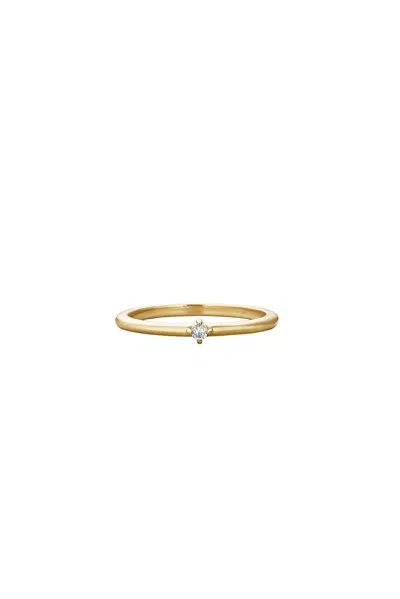 Stone And Strand Tiny Diamond Ring In 14k Yellow Gold & White Diamond