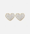 Stone And Strand You're Making Me Blush 10kt Gold Earrings With Diamonds In Gold