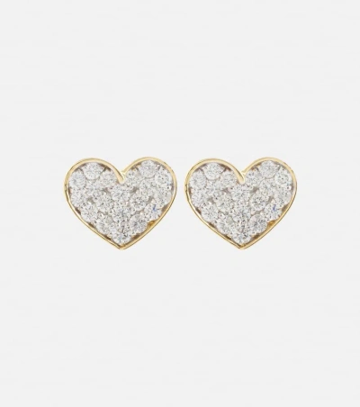 Stone And Strand You're Making Me Blush 10kt Gold Earrings With Diamonds