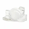 Stone By Mercer Project Atik 16-pc. Stoneware Dinnerware Set In White