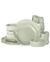 Stone By Mercer Project Atik 16pc Dinnerware Set In Grey