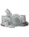 Stone By Mercer Project Atik 32pc Dinnerware Set In Grey