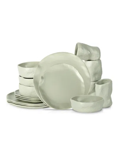 STONE BY MERCER PROJECT ATIK 16 PC. DINNERWARE SET, SERVICE FOR 4