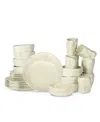 Stone By Mercer Project Atik Stoneware 32 Pc. Dinnerware Set, Service For 8 In Cream