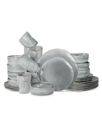 STONE BY MERCER PROJECT ATIK 32 PC. DINNERWARE SET, SERVICE FOR 8