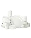 Stone By Mercer Project Atik Stoneware 32 Pc. Dinnerware Set, Service For 8 In White