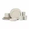 Stone By Mercer Project Hekonda 16-pc. Stoneware Dinnerware Set In White