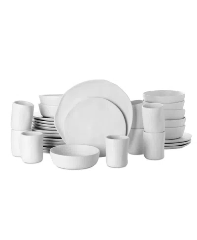 Stone By Mercer Project Hekonda 32 Pc. Dinnerware Set, Service For 8 In White