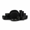 Stone By Mercer Project Hekonda 32-pc. Stoneware Dinnerware Set In Black