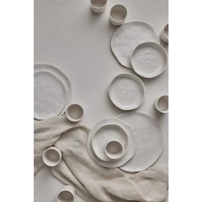Stone By Mercer Project Hekonda 32-piece Dinnerware Set Stoneware In White