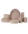 Stone By Mercer Project Stone Lain By Mercer Project Katachi 16pc Stoneware Dinnerware Set In Nude