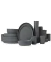 Stone By Mercer Project Stone Lain By Mercer Project Katachi 32pc Stoneware Dinnerware Set In Gray