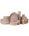 Stone By Mercer Project Stone Lain By Mercer Project Katachi 32pc Stoneware Dinnerware Set In Nude