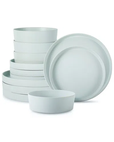 Stone By Mercer Project Modan 12pc Dinnerware Set In Blue