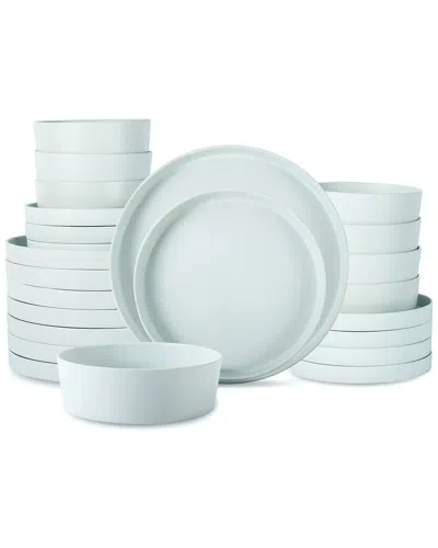 Stone By Mercer Project Modan 24pc Dinnerware Set In Blue-grey