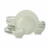 Stone By Mercer Project Nendo 16-pc. Stoneware Dinnerware Set In Green