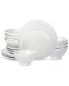 Stone By Mercer Project Nendo 16pc Stoneware Dinnerware Set In White