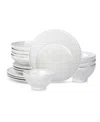 Stone By Mercer Project Nendo Stoneware 16 Pc. Dinnerware Set, Service For 4 In White