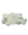 Stone By Mercer Project Nendo Stoneware 32 Pc. Dinnerware Set, Service For 8 In Sage-grey