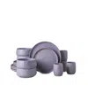 Stone By Mercer Project Stone Lain By Mercer Project Shosai 16pc Stoneware Dinnerware Set In Lavender