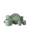Stone By Mercer Project Stone Lain By Mercer Project Shosai 16pc Stoneware Dinnerware Set In Sage