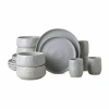 Stone By Mercer Project Shosai 16-pc. Stoneware Dinnerware Set In Gray