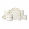 Stone By Mercer Project Shosai 16-pc. Stoneware Dinnerware Set In White