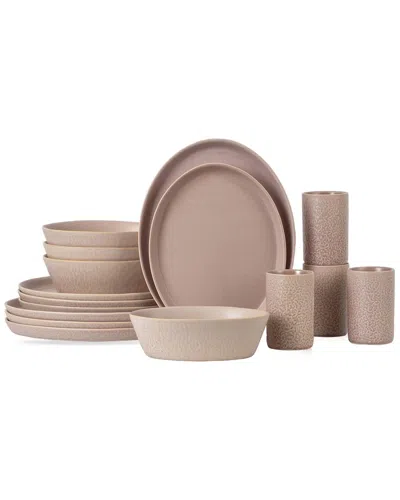 STONE BY MERCER PROJECT STONE LAIN BY MERCER PROJECT KATACHI 16PC STONEWARE DINNERWARE SET