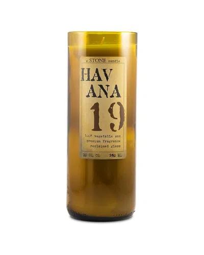 STONE CANDLES STONE CANDLES HANDMADE 20OZ EVERYDAY RECLAIMED BOTTLE CANDLES - HAVANA