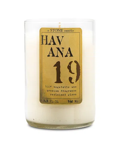 Stone Candles Handmade 5.5oz Everyday Reclaimed Bottle Candles - Havana In Gold