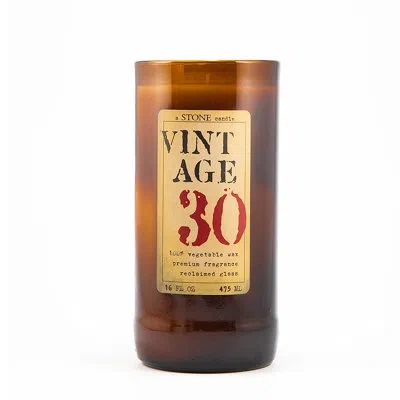 Stone Candles Vintage 16oz Everyday Reclaimed Bottle Candle In Brown