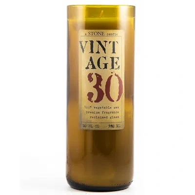 Stone Candles Vintage 20oz Everyday Reclaimed Bottle Candle In Green