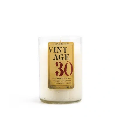 Stone Candles Vintage 5.5oz Everyday Reclaimed Bottle Candle In Clear