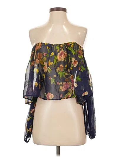 Pre-owned Stone Cold Fox 3/4 Sleeve Blouse In Blue