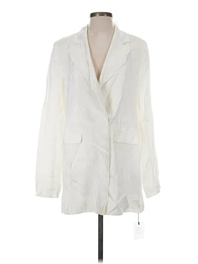 Pre-owned Stone Cold Fox Blazer Jacket In White