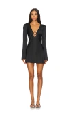 Stone Cold Fox Bobby Mini Dress In Black