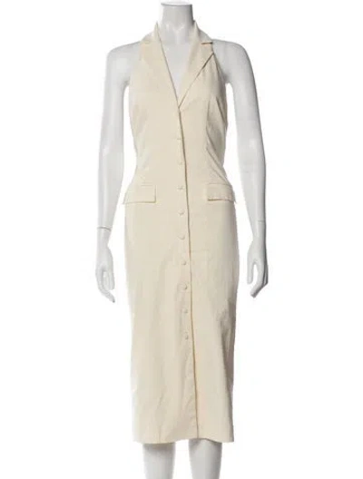 Pre-owned Stone Cold Fox Long Dress In Neutral
