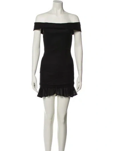 Pre-owned Stone Cold Fox Off-the-shoulder Mini Dress