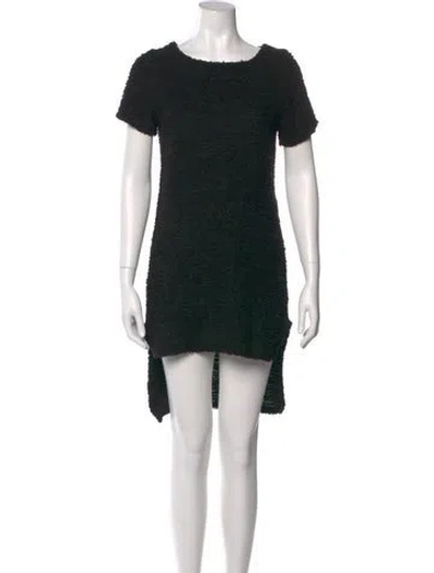 Pre-owned Stone Cold Fox Scoop Neck Mini Dress In Black